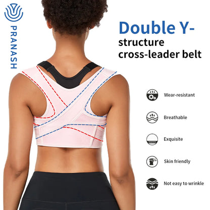 LOYPHARD™ Adjustable Upper Back Posture Corrector – Breathable Shoulder & Back Support Brace