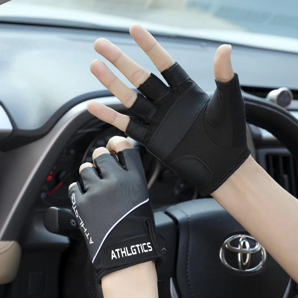 LOYPHARD Breathable Fitness Training Gloves – Fingerless Grip Gloves for Gym, Cycling & Weight Lifting