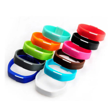 LOYPHARD TouchFlex LED Sport Watch – Waterproof Silicone Digital Wrist Watch.