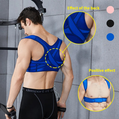 LOYPHARD™ Adjustable Upper Back Posture Corrector – Breathable Shoulder & Back Support Brace