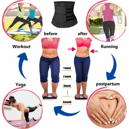 LOYPHARD SweatTrim Waist Trainer Belt – Fat Burning Fitness Shaper for Workout.