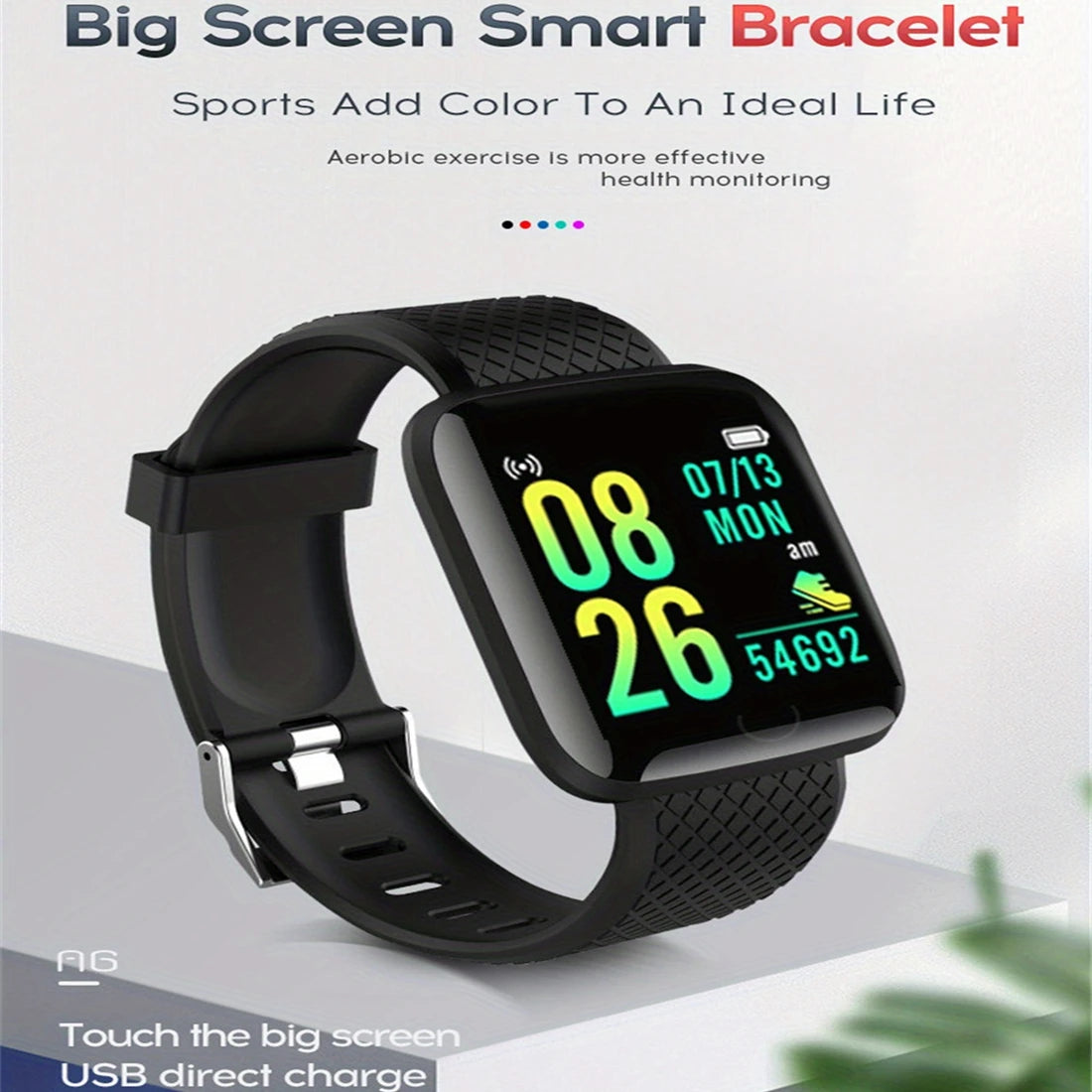 LOYPHARD PulseTrack Smart Watch – Fitness & Heart Rate Monitoring Sports Watch.