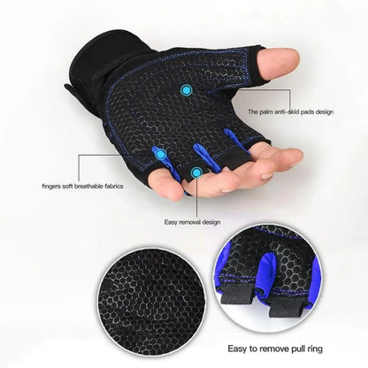 LOYPHARD Shockproof Gym Gloves – Weight Lifting Wrist Support Gloves for Men & Women