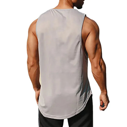 LOYPHARD gray sleeveless fitness tank top