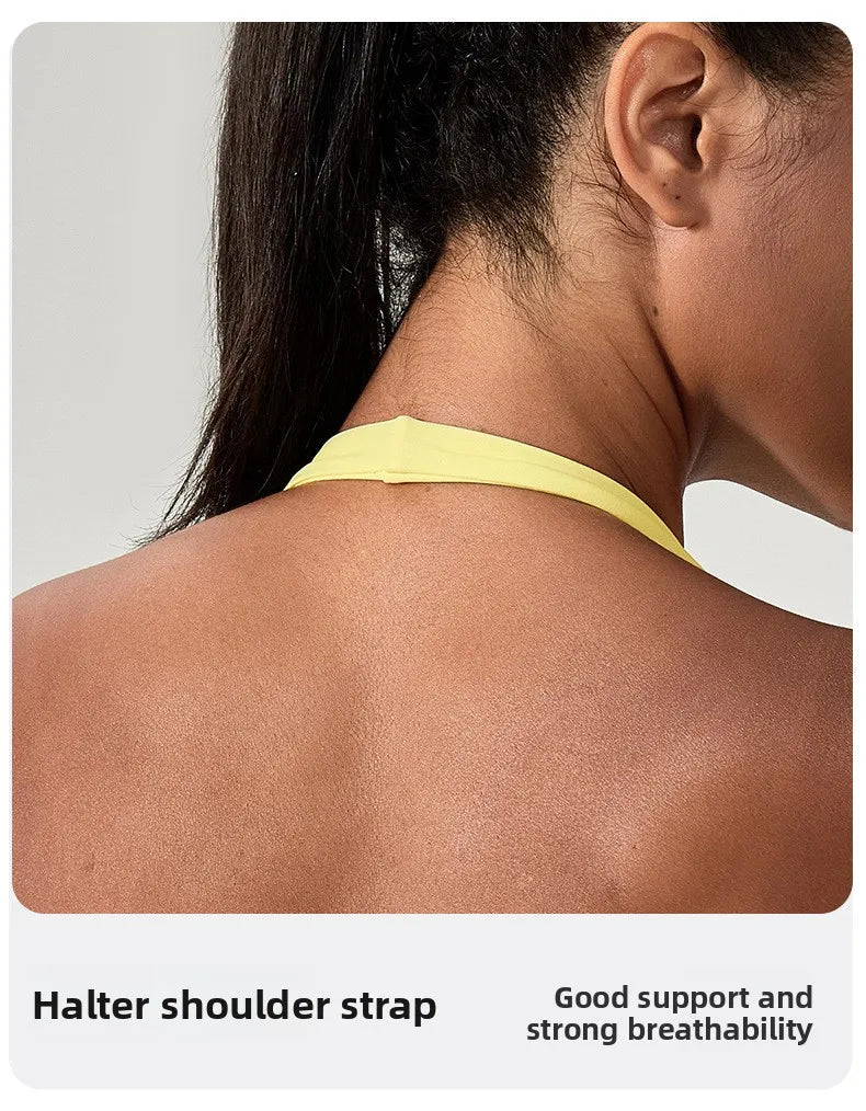LOYPHARD Strappy Sports Bra – Women's Criss-Cross Back Padded Yoga & Fitness Bra