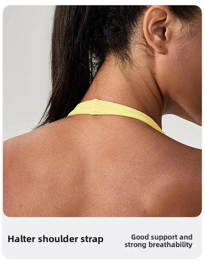 LOYPHARD Strappy Sports Bra – Women's Criss-Cross Back Padded Yoga & Fitness Bra