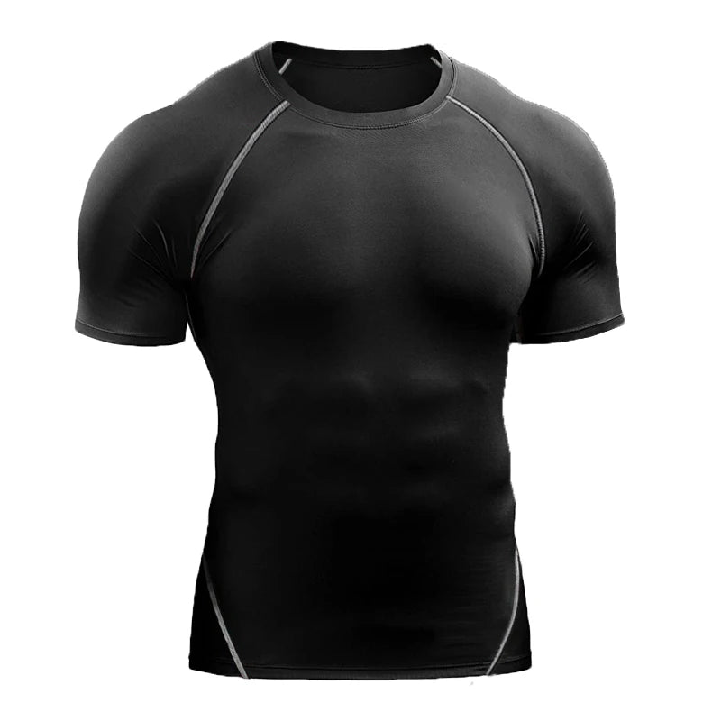 LOYPHARD Men's Compression Performance T-Shirt – Quick Dry Athletic Tee for Running, Gym & High-Intensity Training