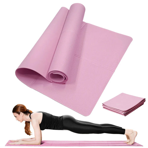 LOYPHARD FlexFit Yoga Mat – 4MM Anti-Slip Fitness & Exercise Training Mat.