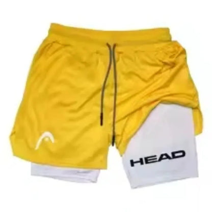 LOYPHARD Men's 2-in-1 Training Shorts – Quick Dry Running & Gym Shorts for Comfort, Support & Peak Performance