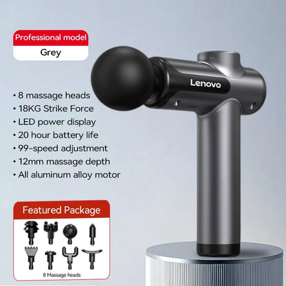 LOYPHARD™ Deep Tissue Massage Gun – Wireless Rechargeable Muscle Massager with 8 Heads for Neck, Back & Full Body Recovery.