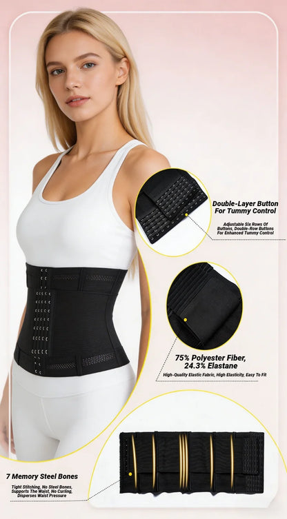 LOYPHARD Women's Waist Trainer Corset – High Compression Tummy Control Shapewear for Everyday Support & Fitness