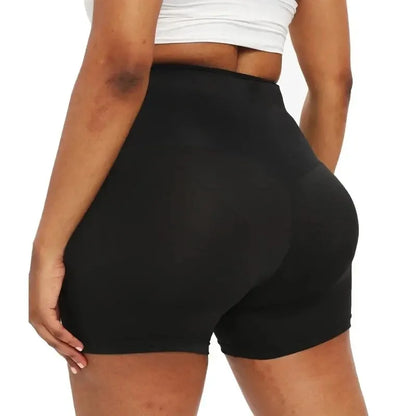 LOYPHARD Women's Thermo Sweat Shorts – High-Waist Sauna Body Shaper for Workout & Fitness Support.