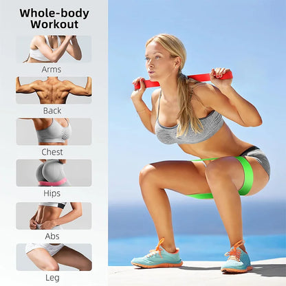 LOYPHARD Resistance Bands Set – Yoga & Fitness Loop Bands for Legs, Squats, Hip & Full Body Training.