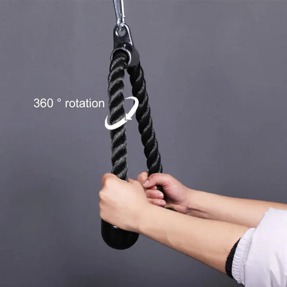 LOYPHARD Pro Resistance Training Rope – Triceps, Biceps & Back Cable Attachment