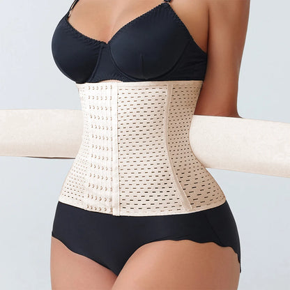 LOYPHARD PowerShape Waist Trainer – Double Belt Workout Corset with Back Support.