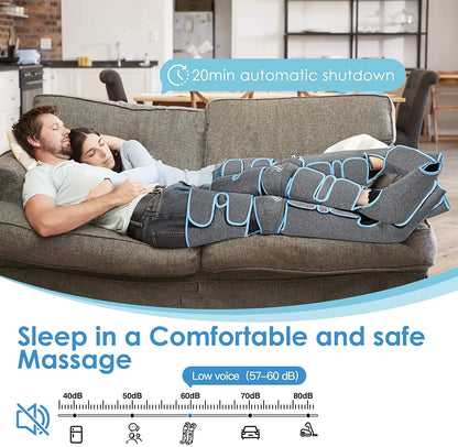 LOYPHARD™ Air Compression Leg Massager – 360° Circulation & Muscle Recovery Therapy System.