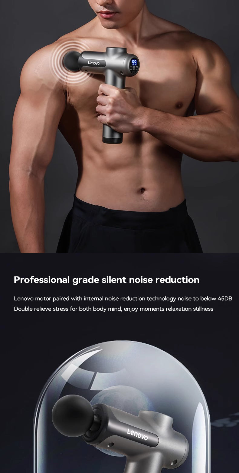 LOYPHARD™ Deep Tissue Massage Gun – Wireless Rechargeable Muscle Massager with 8 Heads for Neck, Back & Full Body Recovery.