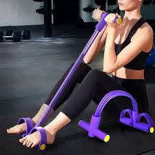 LOYPHARD 4-Level Resistance Band Trainer – Adjustable Home Fitness Equipment for Abs, Yoga & Full Body Workouts