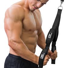 LOYPHARD  Triceps rope cable 
attachment-Heavy Duty Gym Handle for Biceps, Back & sholder workouts